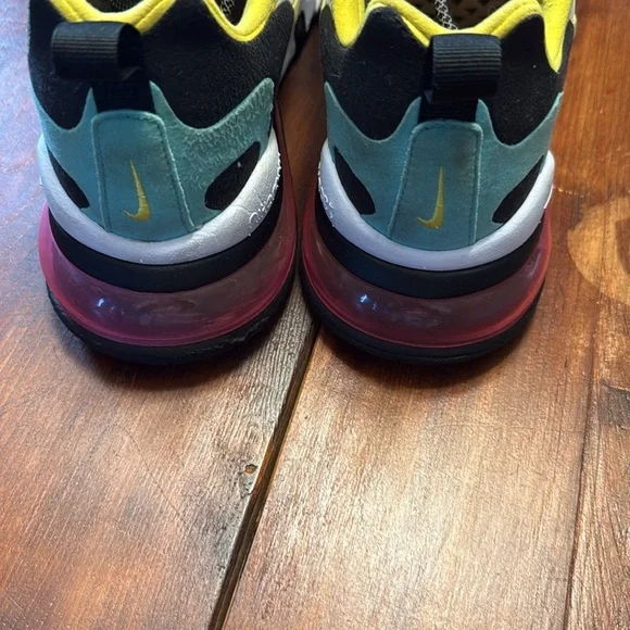 Nike Air Max 270 React in Purple and Yellow Size Men’s 9 - Picture 3 of 7